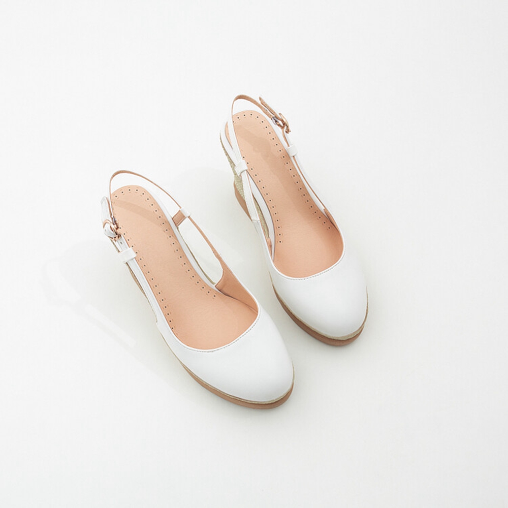 Espadrille Wedge Shoes - Sandalias de cuña con correa en