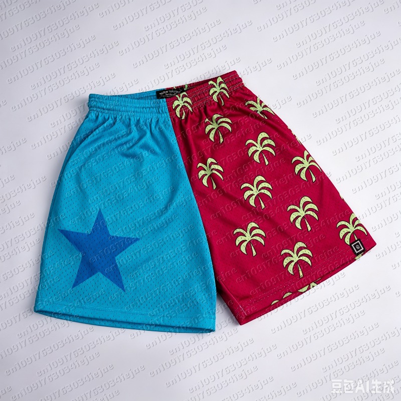 Women Shoes Joggers - Pantalones Cortos de Malla con Estampado
