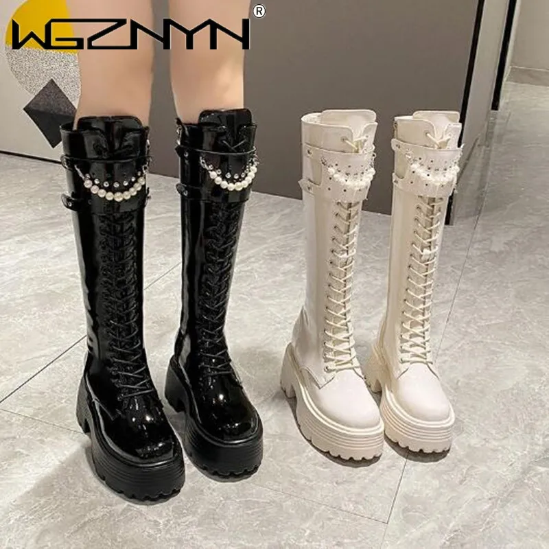 Zip Up Boots Short - Botas cálidas de felpa de cuero