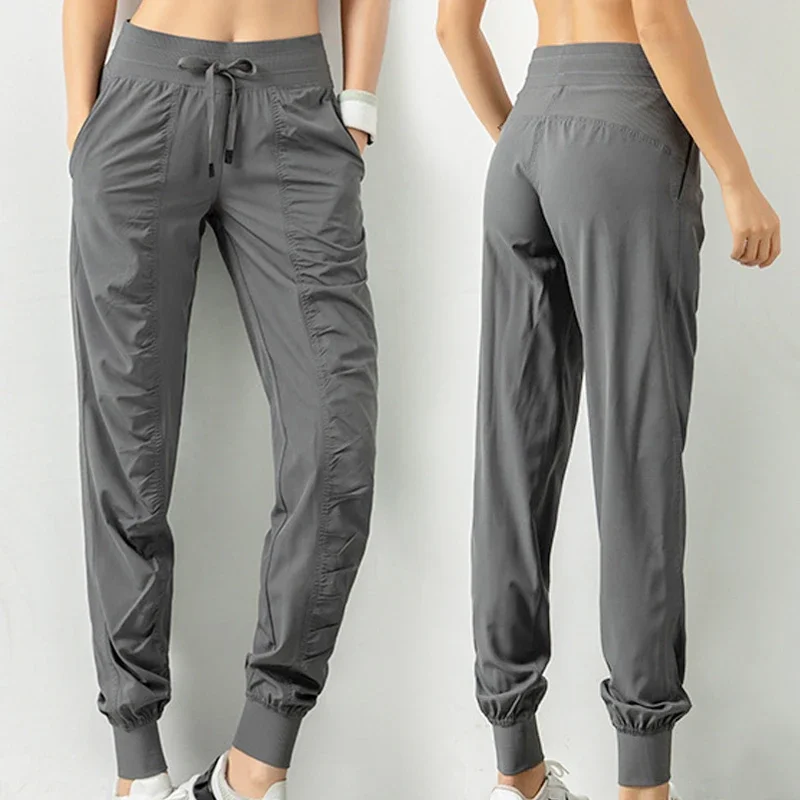 Women Shoes Joggers - Pantalones de chándal de tela con