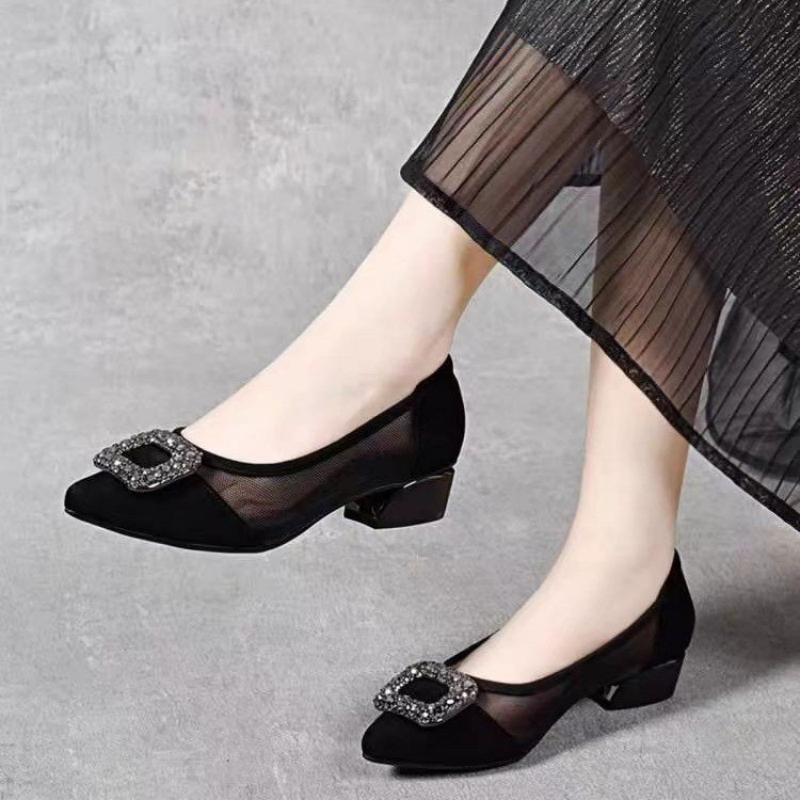 Women Shoes With Heels - Elegantes Zapatos de Tacón Cuadrado con