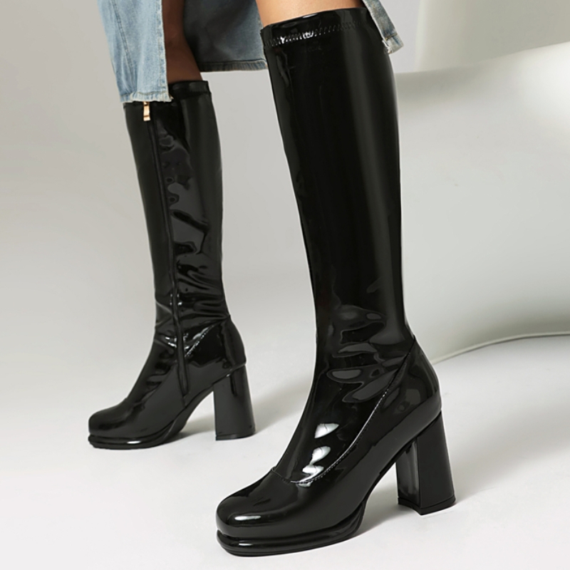 Zip Up Boots Short - Botas hasta la rodilla de marca