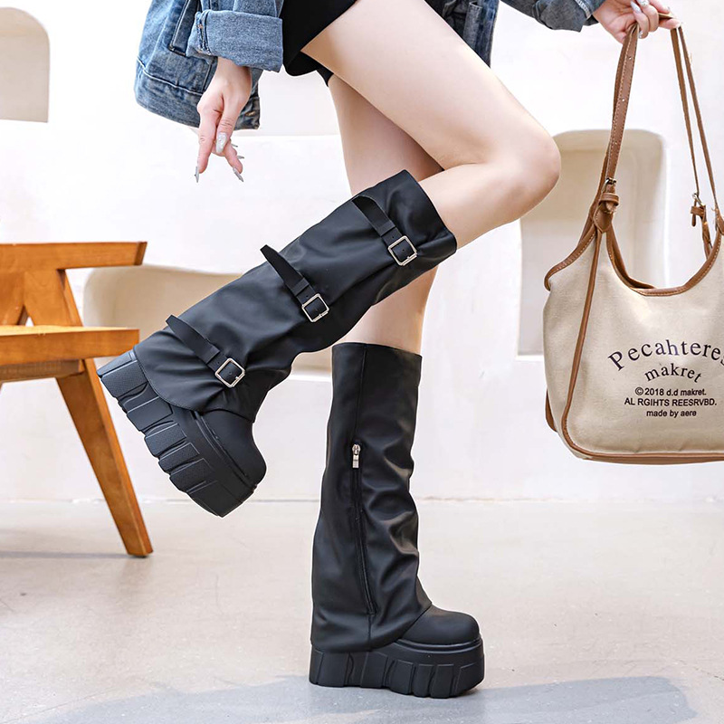 Botas hasta la rodilla con tac - Zip Up Boots Short reseña y precio