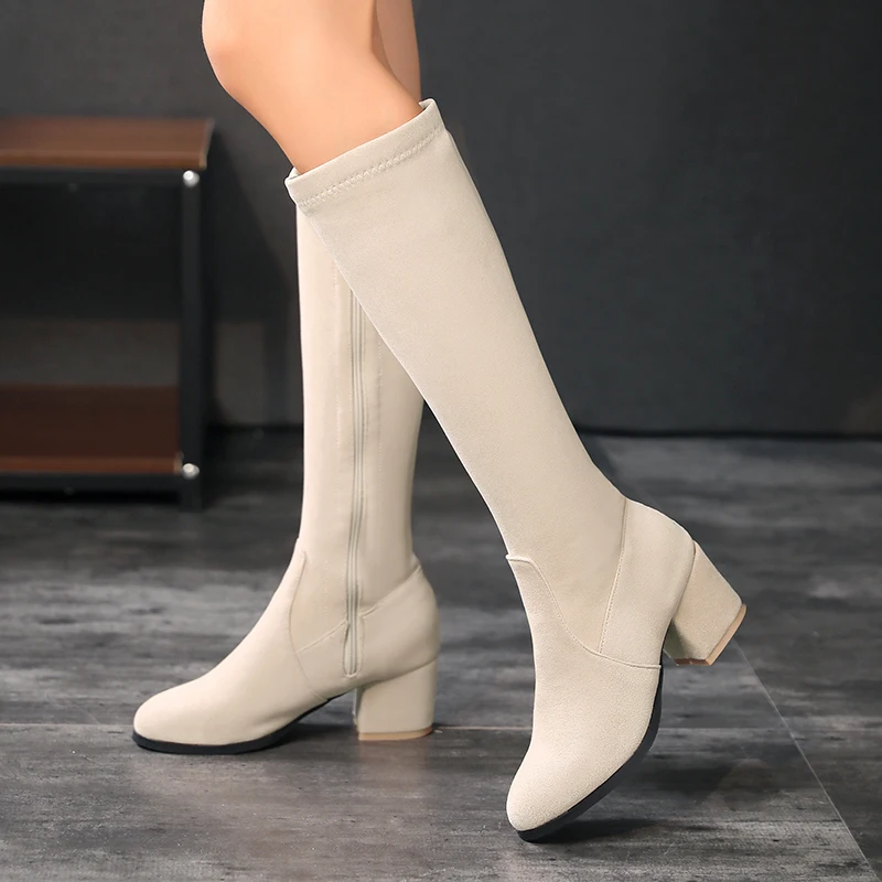 Botas hasta la rodilla de invi - Zip Up Boots Short reseña y precio