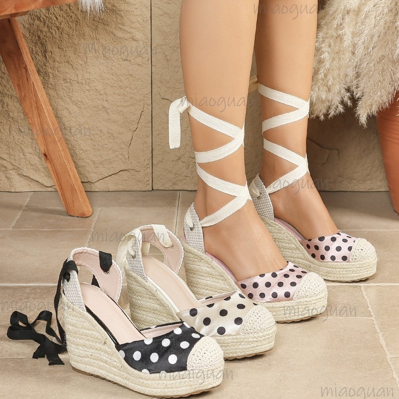 Sandalias de cuña con platafor - Espadrille Wedge Shoes reseña y precio