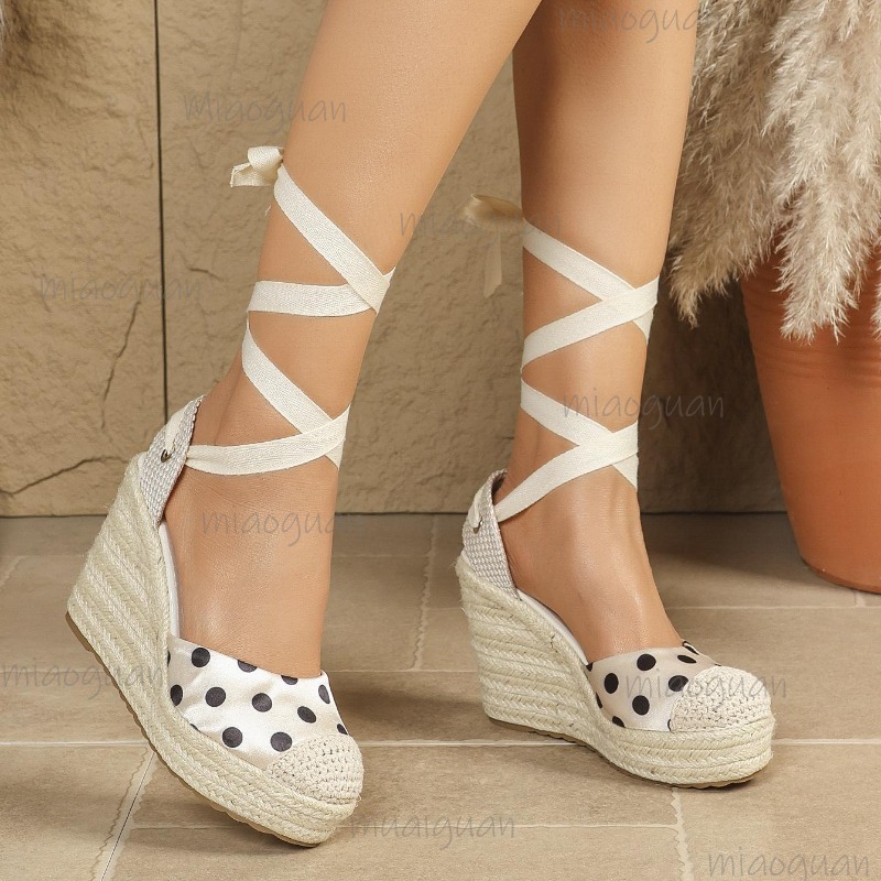 Sandalias de cuña con platafor - Espadrille Wedge Shoes reseña y precio