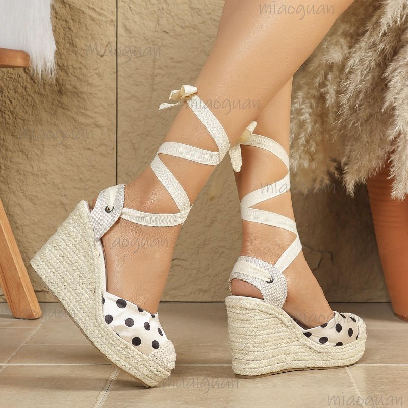 Sandalias de cuña con platafor - Espadrille Wedge Shoes reseña y precio