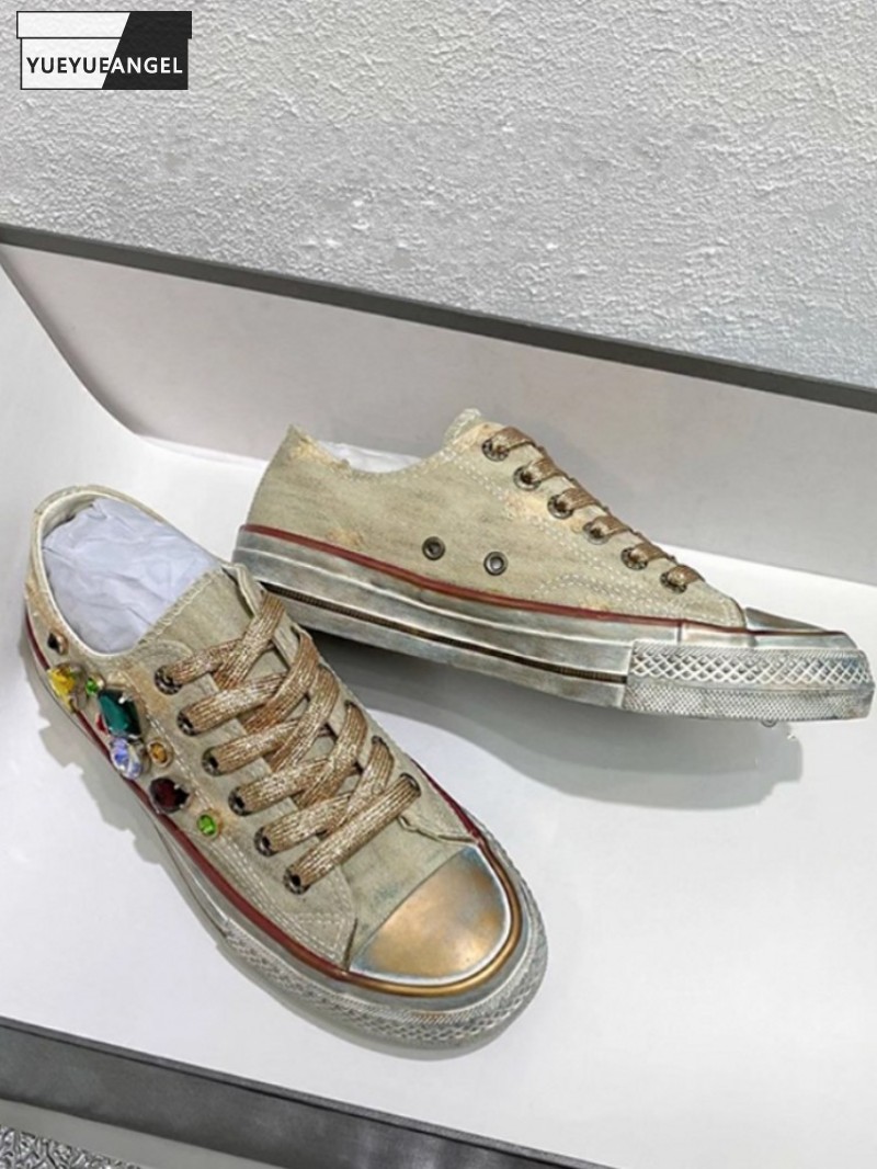 Zapatos de lona con cordones d - Women Shoes Joggers reseña y precio