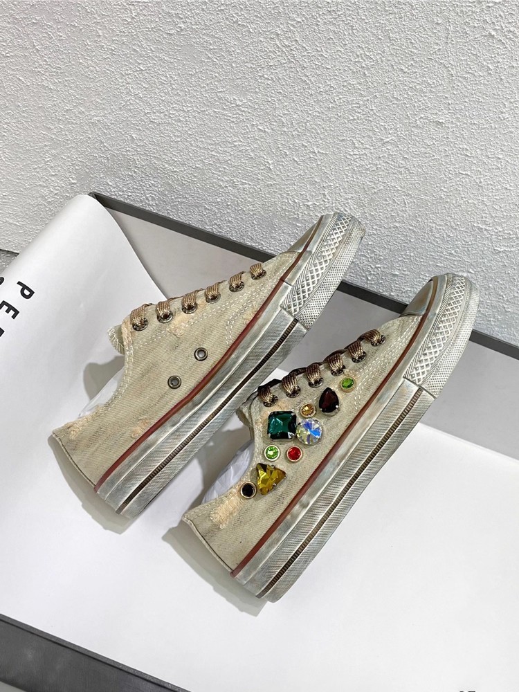 Zapatos de lona con cordones d - Women Shoes Joggers reseña y precio