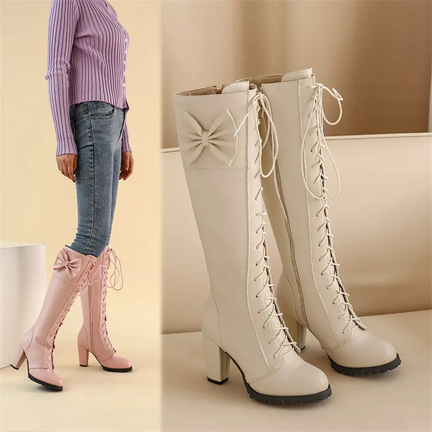 Botas altas de plataforma para - Zip Up Boots Short reseña y precio