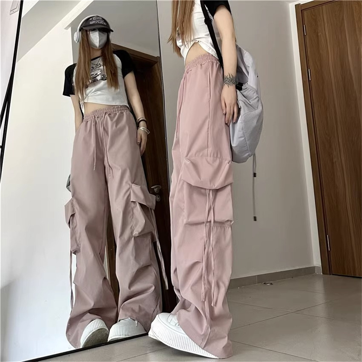 Pantalones Cargo de talla gran - Women Shoes Joggers reseña y precio