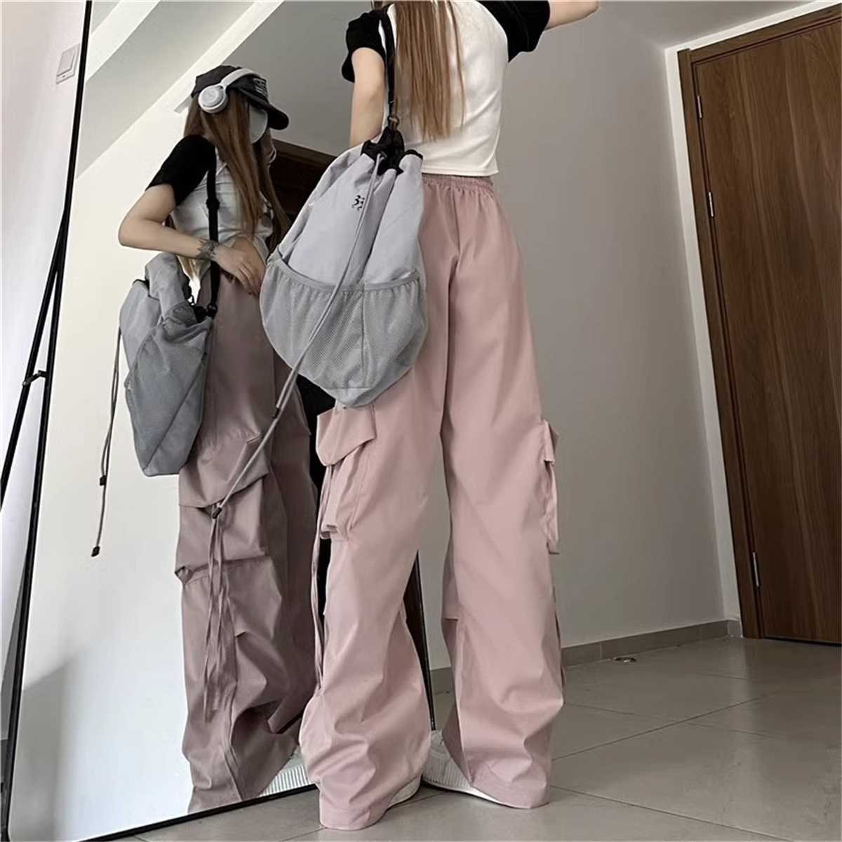 Pantalones Cargo de talla gran - Women Shoes Joggers reseña y precio