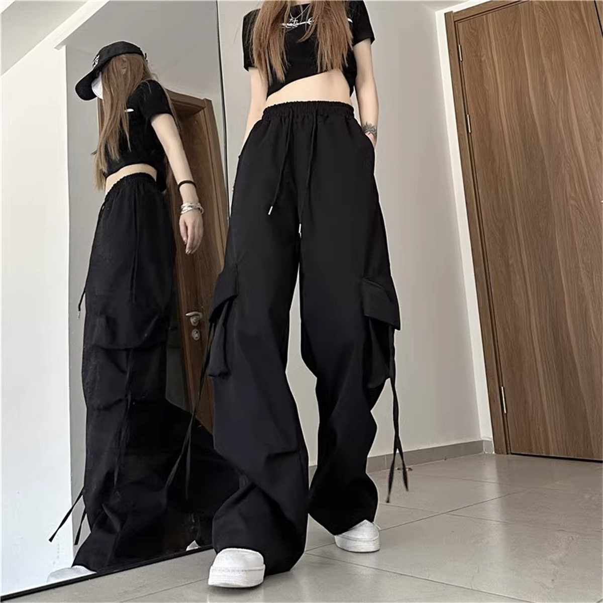 Pantalones Cargo de talla gran - Women Shoes Joggers reseña y precio