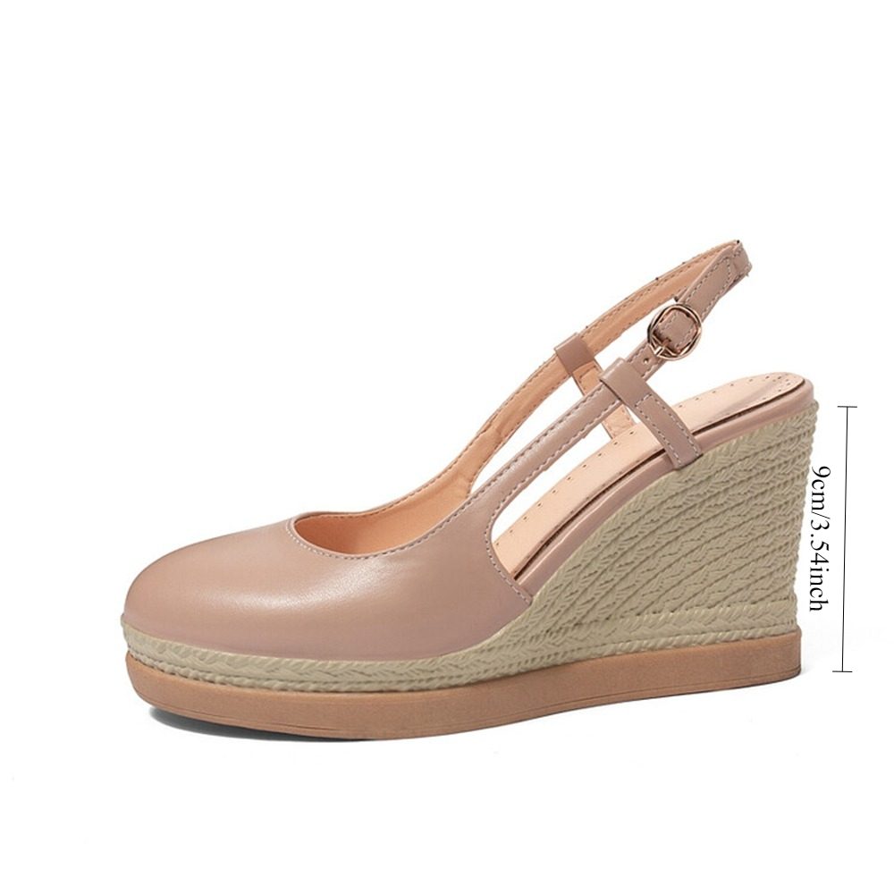 Sandalias de cuña con correa e - Espadrille Wedge Shoes reseña y precio