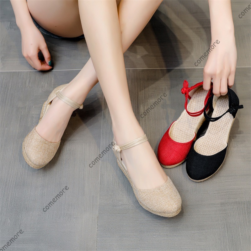 Comemore Sandalias Tacón alto  - Espadrille Wedge Shoes reseña y precio