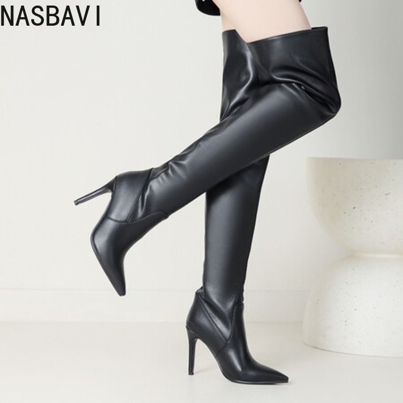 Botas de tacón alto NASBAVI ne - Zip Up Boots Short reseña y precio