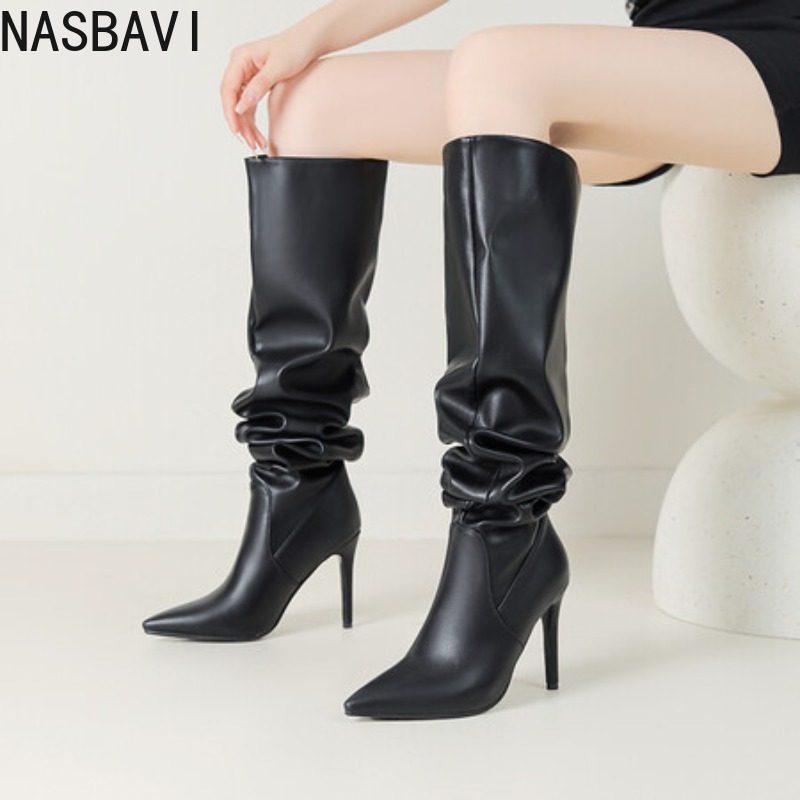 Botas de tacón alto NASBAVI ne - Zip Up Boots Short reseña y precio