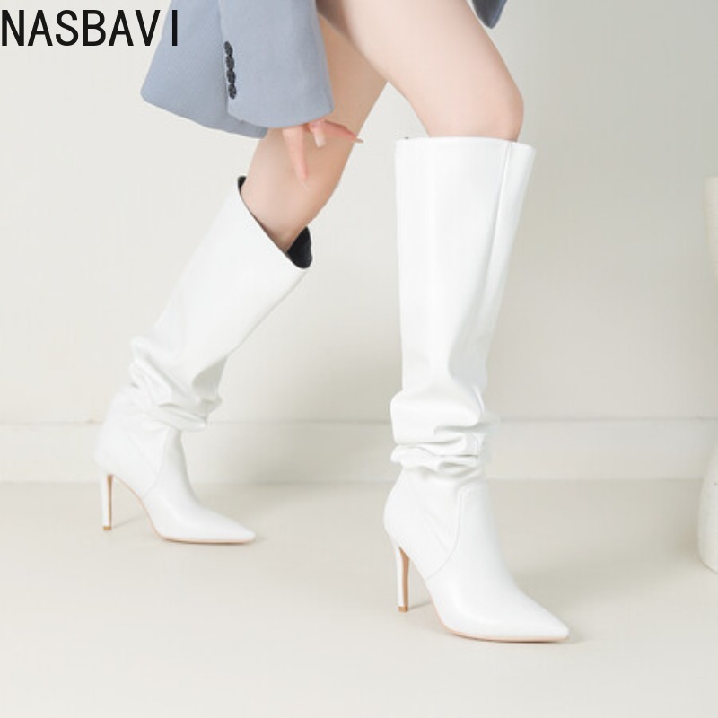 Botas de tacón alto NASBAVI ne - Zip Up Boots Short reseña y precio
