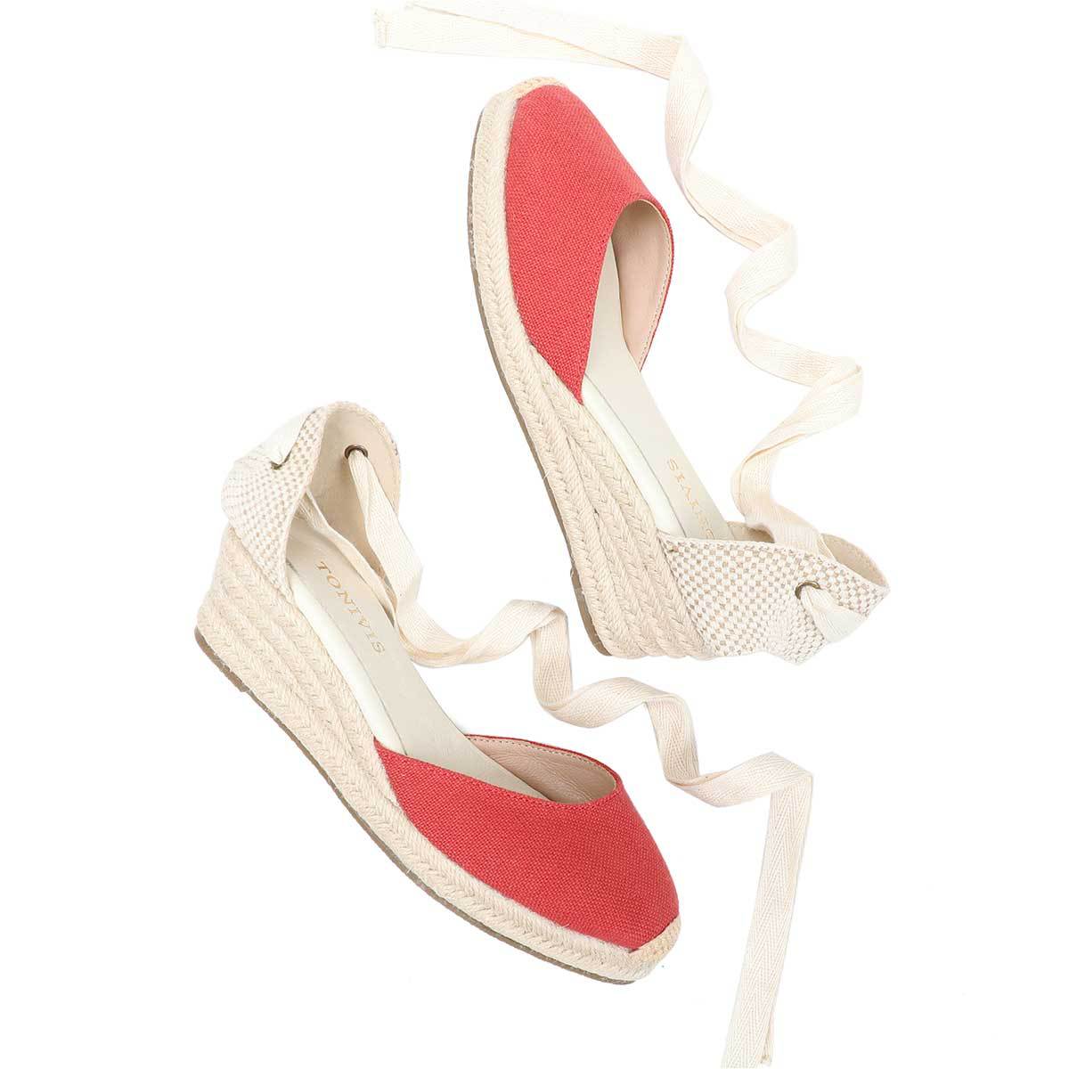 Sandalias de cuña con cordones - Espadrille Wedge Shoes reseña y precio