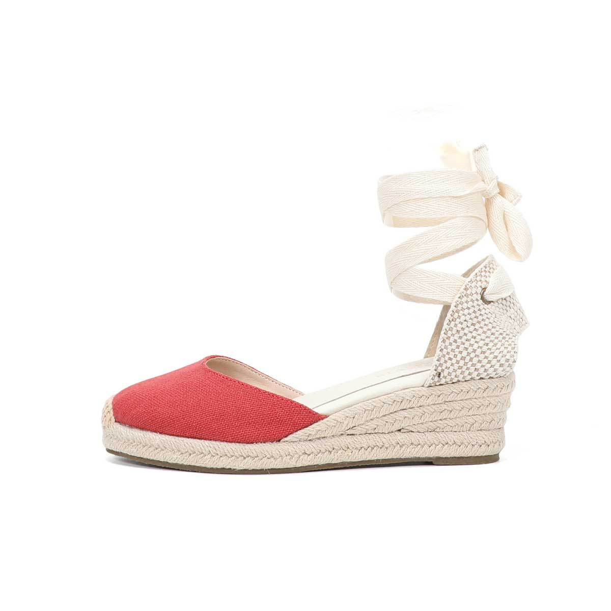 Sandalias de cuña con cordones - Espadrille Wedge Shoes reseña y precio