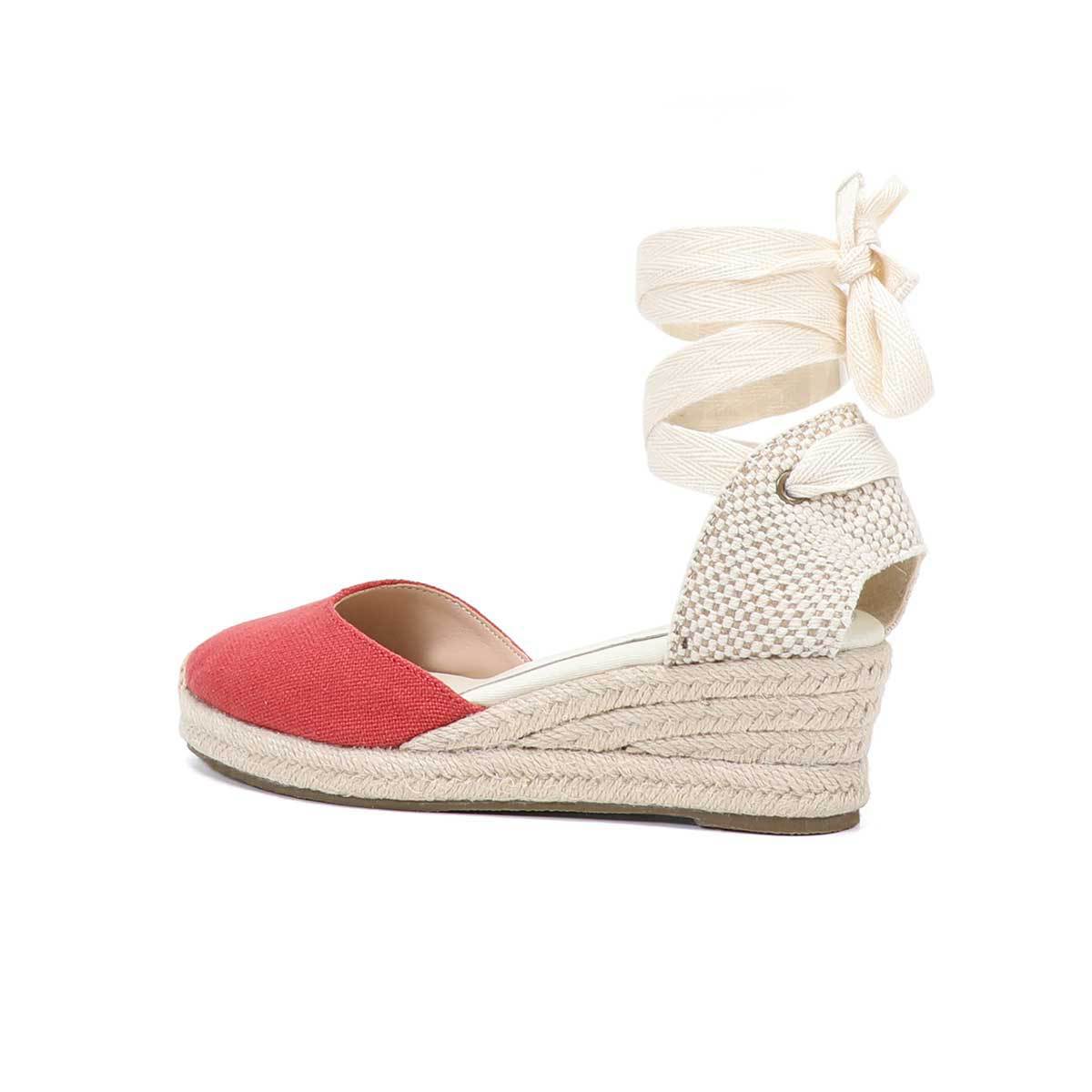 Sandalias de cuña con cordones - Espadrille Wedge Shoes reseña y precio