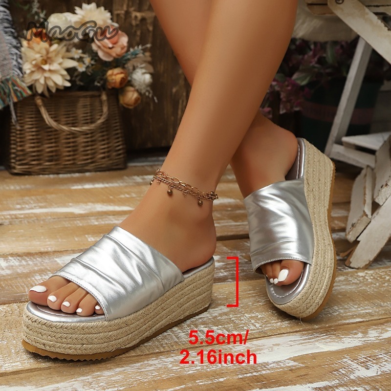 Sandalias de cuña con platafor - Espadrille Wedge Shoes reseña y precio
