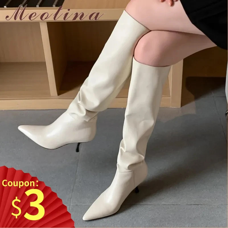 Meotina-Botas largas plisadas  - Women'S Shoes For Fall reseña y precio