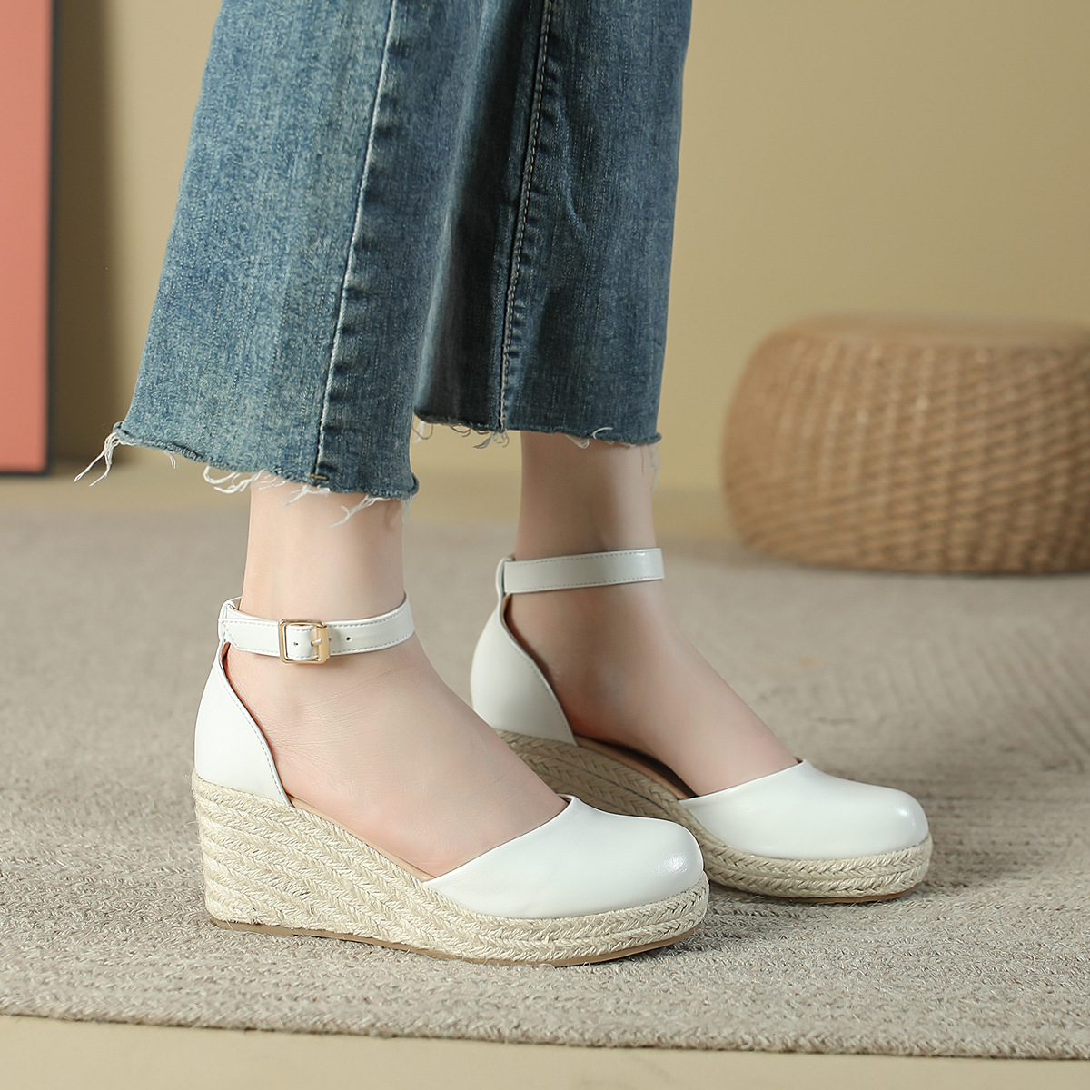 Sandalias de cuña de esparto p - Espadrille Wedge Shoes reseña y precio