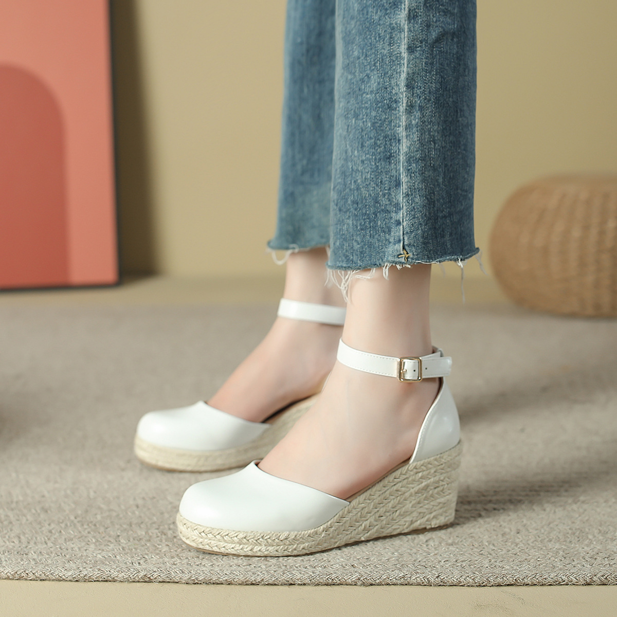 Sandalias de cuña de esparto p - Espadrille Wedge Shoes reseña y precio