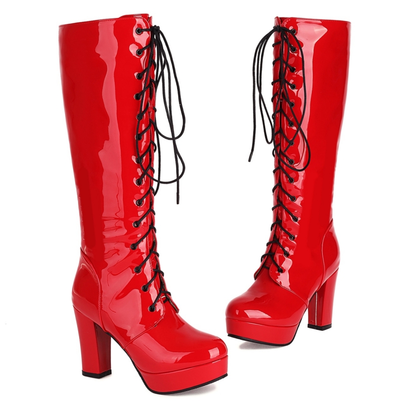 Tacones altos plataforma hasta - Zip Up Boots Short reseña y precio