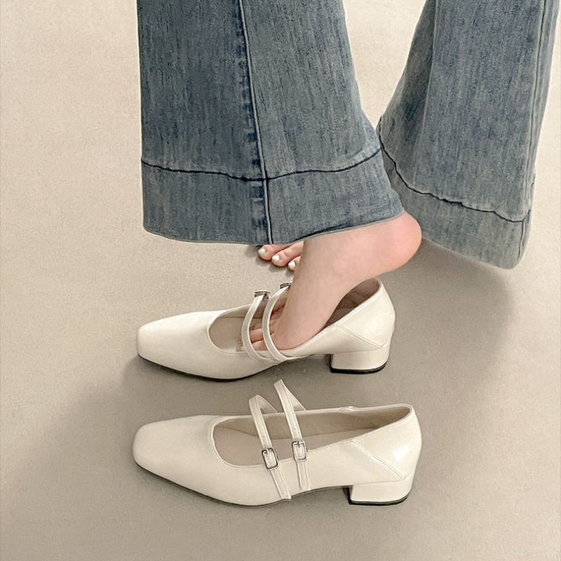 Zapatos Mary Jane plateados de - Women Shoes With Heels reseña y precio