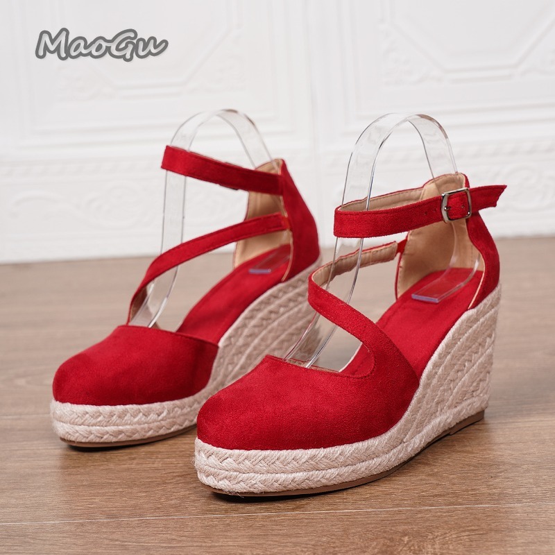 Sandalias de Plataforma con Cu - Espadrille Wedge Shoes reseña y precio