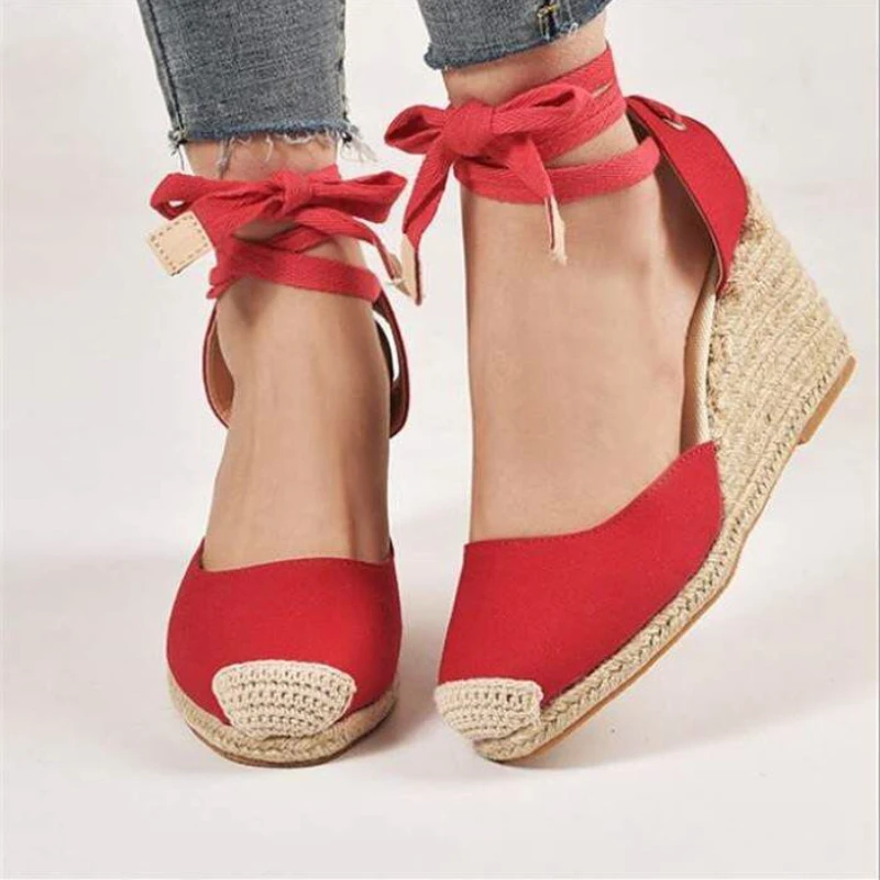 Alpargata con correa en el tob - Espadrille Wedge Shoes reseña y precio
